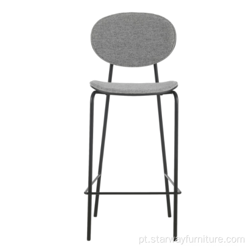 Restaurante de design original Barstool com pernas de metal